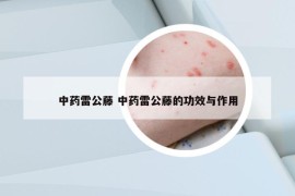 中药雷公藤 中药雷公藤的功效与作用