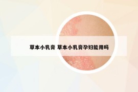 草本小乳膏 草本小乳膏孕妇能用吗