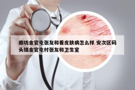 廊坊金官屯张友和看皮肤病怎么样 安次区码头镇金官屯村张友和卫生室