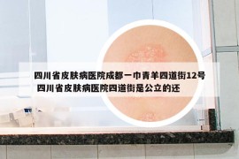 四川省皮肤病医院成都一巾青羊四道街12号 四川省皮肤病医院四道街是公立的还