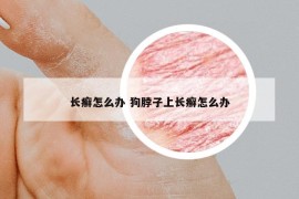 长癣怎么办 狗脖子上长癣怎么办