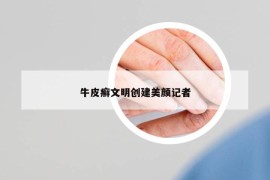 牛皮癣文明创建美颜记者