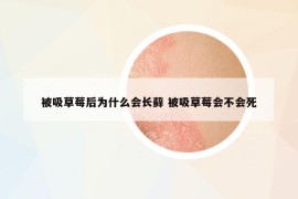 被吸草莓后为什么会长藓 被吸草莓会不会死